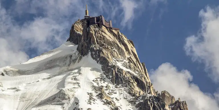 Picos y riscos del Aiguille du Midi.