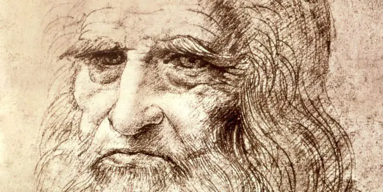 Autorretrado de Leonardo da Vinci.