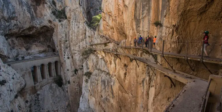 Fotografía de los caminos del Caminito del Rey.