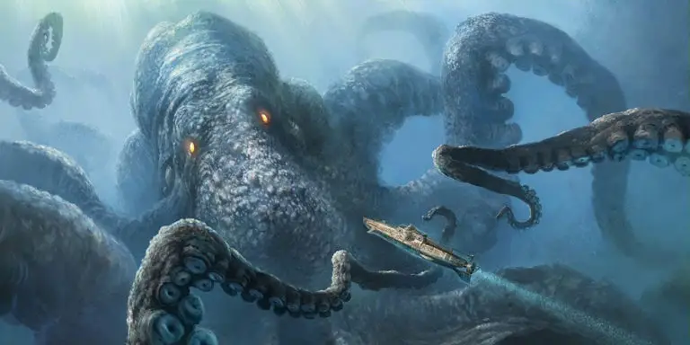 Ilustración de un kraken.