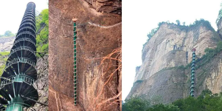 Fotografía de la escalera de Taihang.