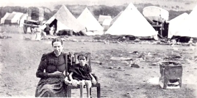 Fotografía de los prisioneros Boer.