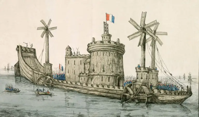 Ilustración de los Castillos flotantes franceses.