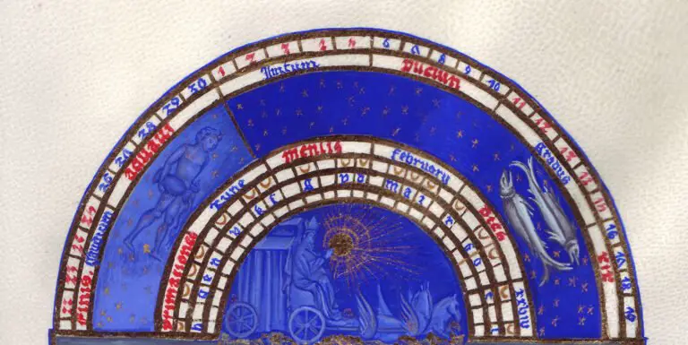 Calendario de febrero del libro Tres Riches Heures.