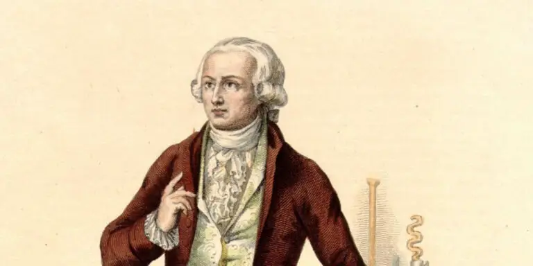 Grabado del científico francés Antoine Lavoisier, ejecutado en la guillotina durante la Revolución Francesa.