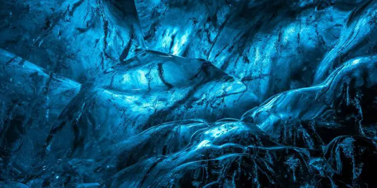 Una de las paredes de las cavernas de hielo de Groenlandia.