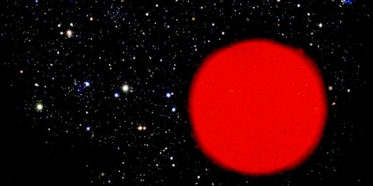 Estrella gigante roja, el mismo tipo de la estrella más grande del universo.