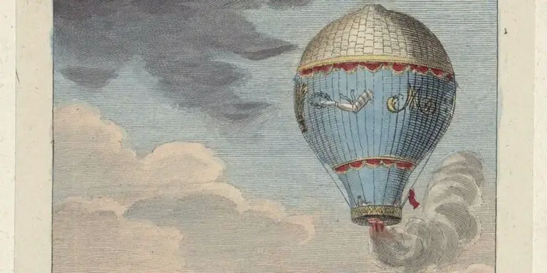 Los hermanos Montgolfier y el primer vuelo de la historia.