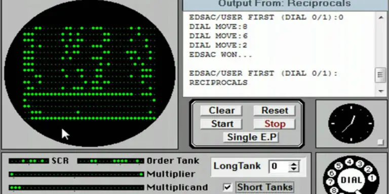 Tic Tac Toe para el EDSAC, el primer vídeo juego de la Historia.