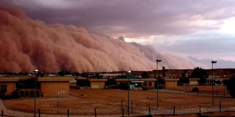 Tormentas de arena en Iraq.